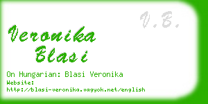 veronika blasi business card